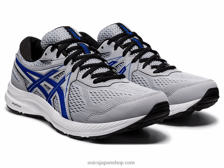 ジェルコンテント7 L20V1690Asics ピエモンテグレー/ブルー