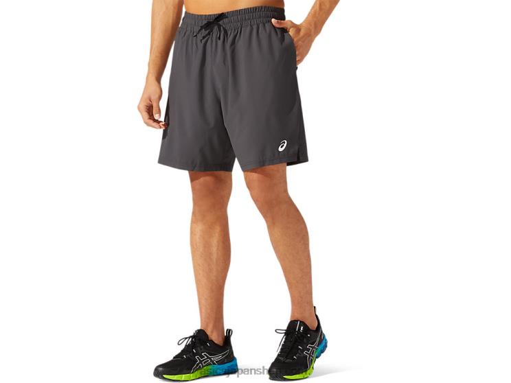 メンズ 7インチ ウーブン トレイン ショートパンツ L20V1786Asics グラファイトグレー