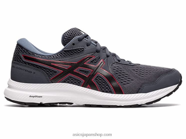 ジェルコンテント7 L20V1947Asics キャリアグレー/クラシックレッド