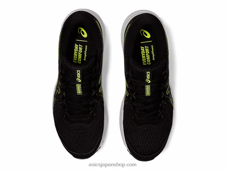 ジェルコンテント 7 エクストラワイド L20V1951Asics ブラック/ハザードグリーン