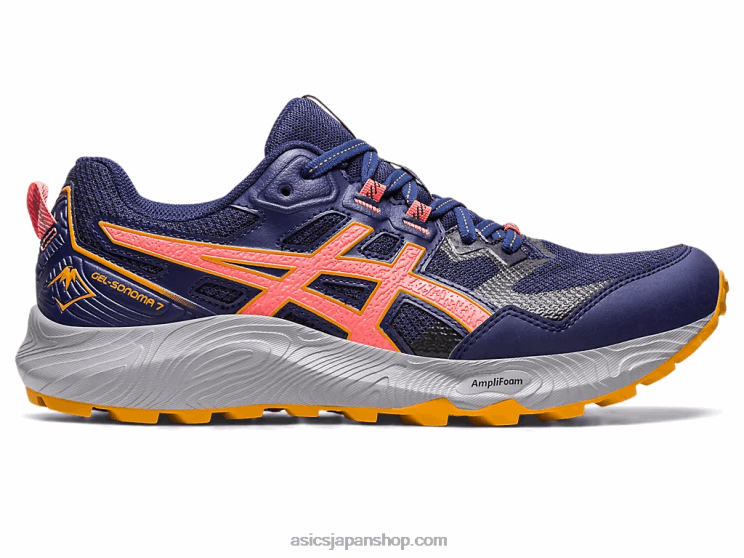 ゲルソノマ 7 L20V2215Asics インディゴブルー/パパイヤ