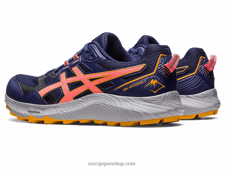 ゲルソノマ 7 L20V2215Asics インディゴブルー/パパイヤ