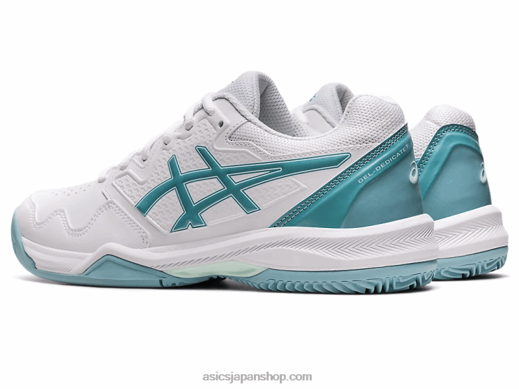 ジェルディディケート 7 クレイ L20V3184Asics ホワイト/スモークブルー