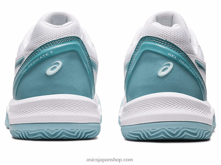 ジェルディディケート 7 クレイ L20V3184Asics ホワイト/スモークブルー