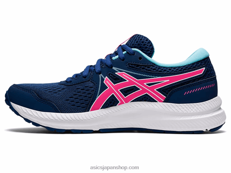 ジェルコンテント7 L20V3695Asics ミッドナイトブルー/ホットピンク
