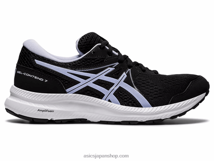 ジェルコンテント 7 ワイド L20V4018Asics ブラック/ライラックオパール