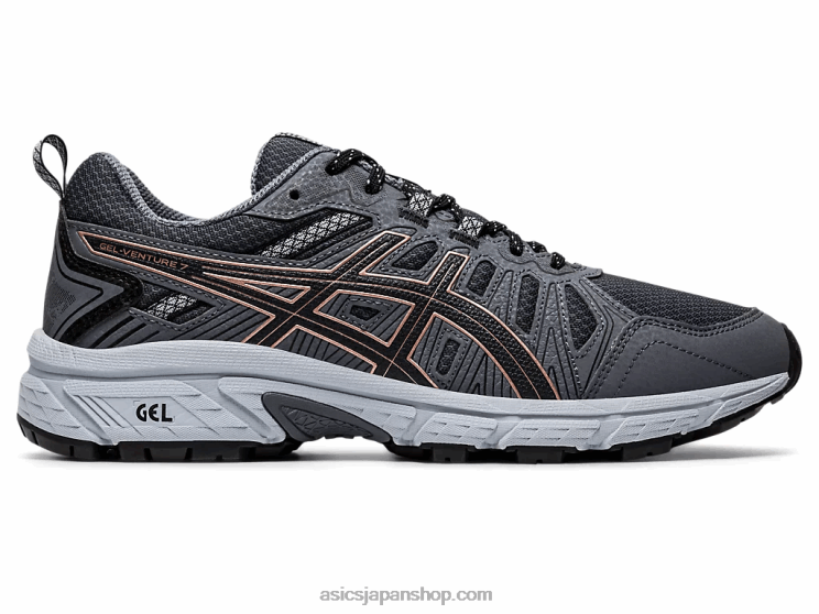 ゲルベンチャー7 L20V4175Asics グラファイトグレー/ローズゴールド
