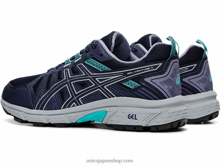 ゲルベンチャー 7 ワイド L20V4201Asics 黒い銀