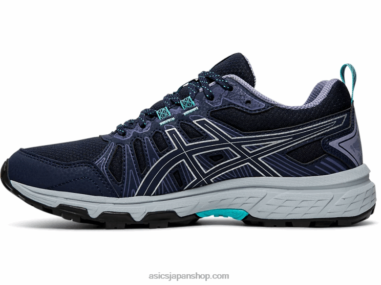 ゲルベンチャー 7 ワイド L20V4201Asics 黒い銀