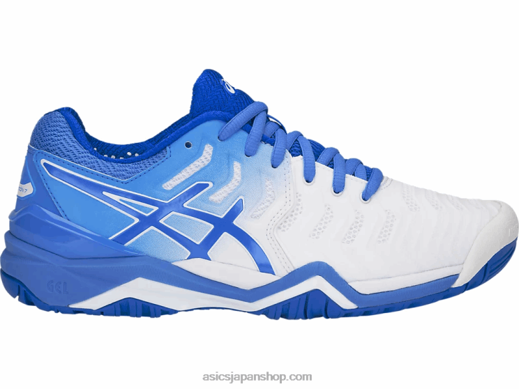 ゲル解像度 7 L20V4214Asics ホワイト/ブルーコースト