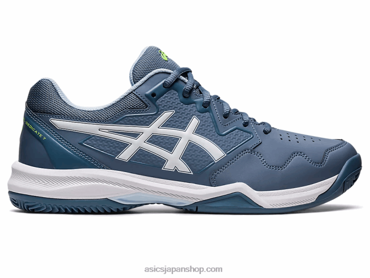ジェルディディケート 7 クレイ L20V483Asics スチールブルー/ホワイト