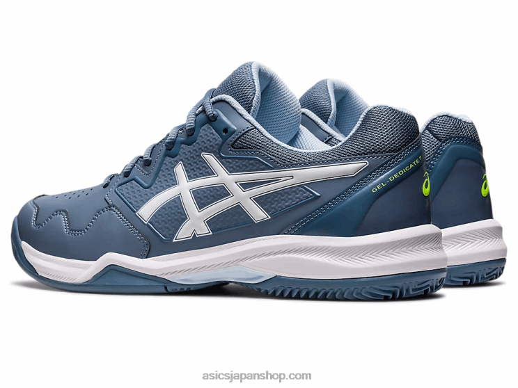ジェルディディケート 7 クレイ L20V483Asics スチールブルー/ホワイト