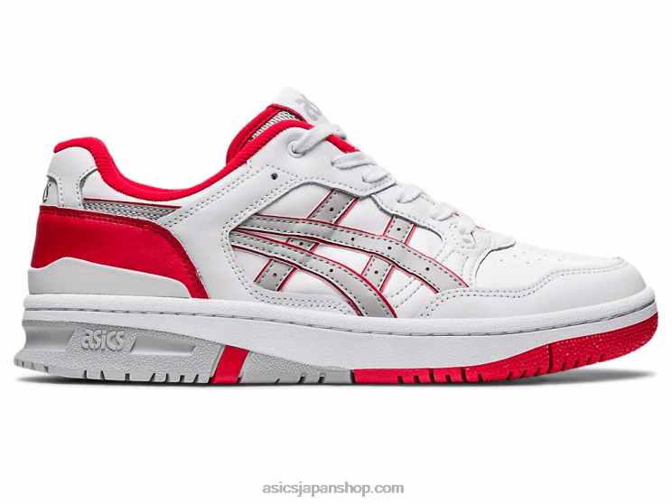元89 L20V149Asics ホワイト/クラシックレッド