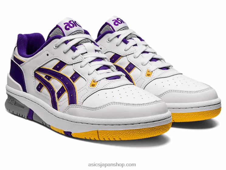 元89 L20V657Asics ホワイト/ジェントリーパープル