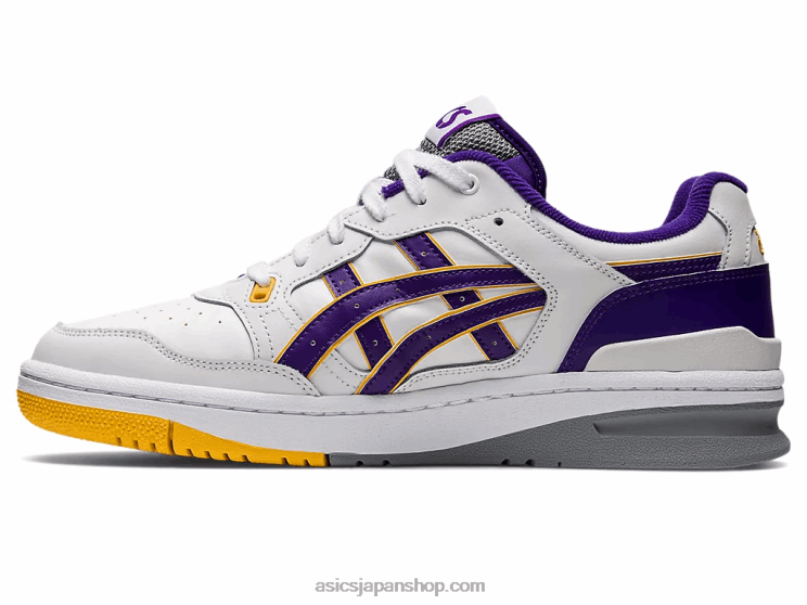 元89 L20V657Asics ホワイト/ジェントリーパープル