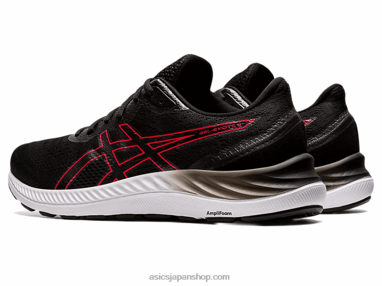 ゲルエキサイト8 L20V1696Asics ブラック/エレクトリックレッド