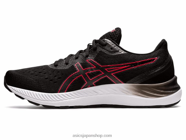ゲルエキサイト8 L20V1696Asics ブラック/エレクトリックレッド
