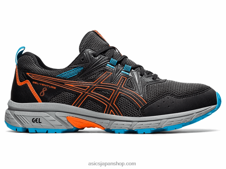ジェルベンチャー 8 L20V1898Asics ブラック/マリーゴールドオレンジ