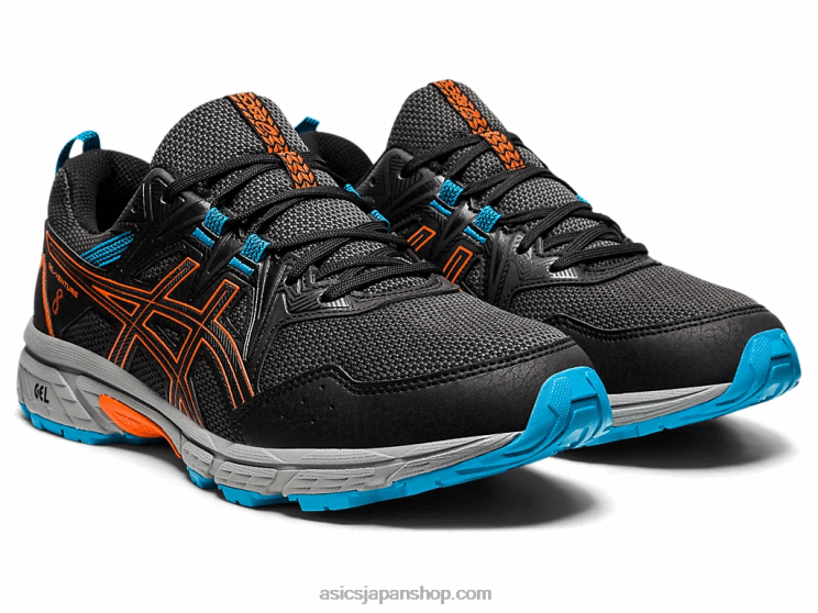 ジェルベンチャー 8 L20V1898Asics ブラック/マリーゴールドオレンジ