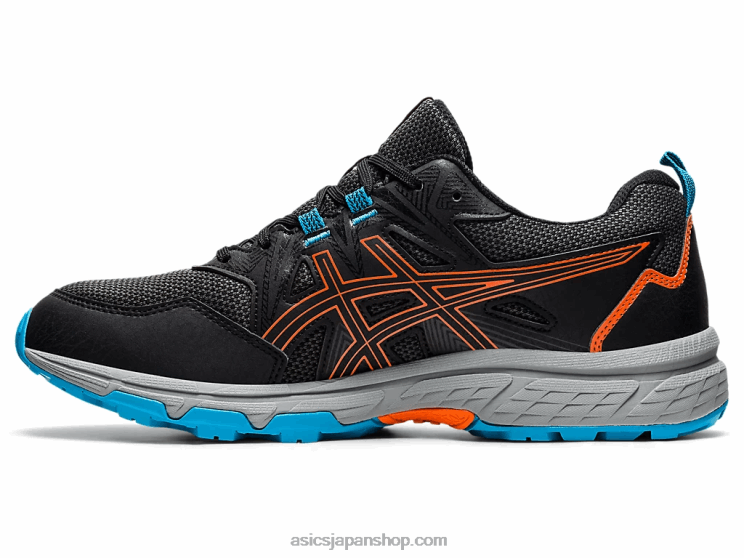 ジェルベンチャー 8 L20V1898Asics ブラック/マリーゴールドオレンジ