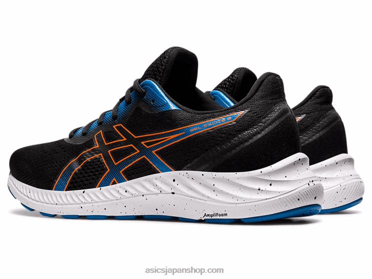 ゲルエキサイト8 L20V1938Asics ブラック/マリーゴールドオレンジ