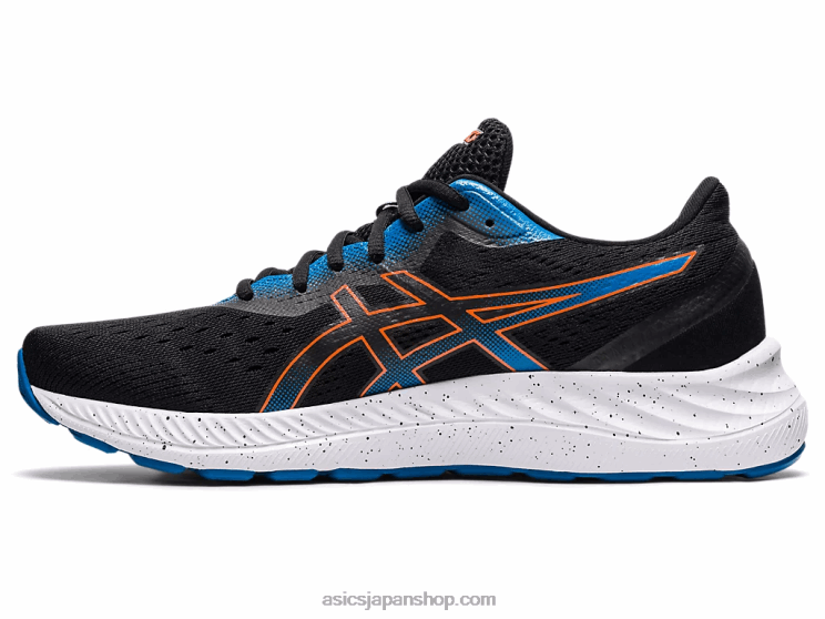 ゲルエキサイト8 L20V1938Asics ブラック/マリーゴールドオレンジ