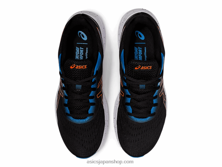 ゲルエキサイト8 L20V1938Asics ブラック/マリーゴールドオレンジ