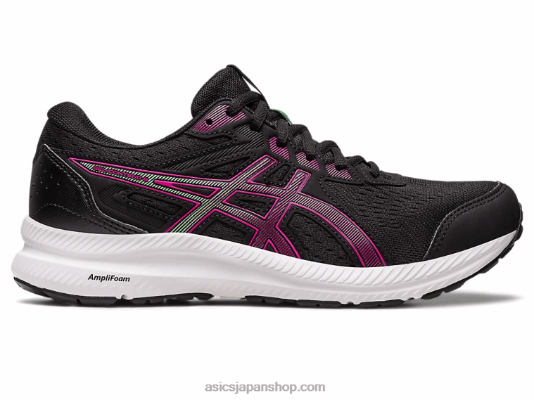 ジェルコンテント 8 ワイド L20V2435 Asicsブラック/ピンクレイブ