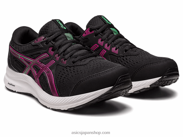ジェルコンテント8 L20V2437Asics ブラック/ピンクレイブ