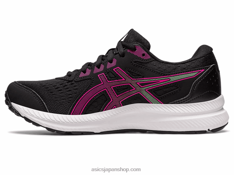 ジェルコンテント8 L20V2437Asics ブラック/ピンクレイブ