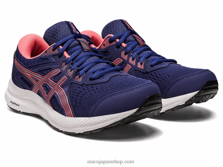 ジェルコンテント8 L20V2443Asics インディゴブルー/パパイヤ