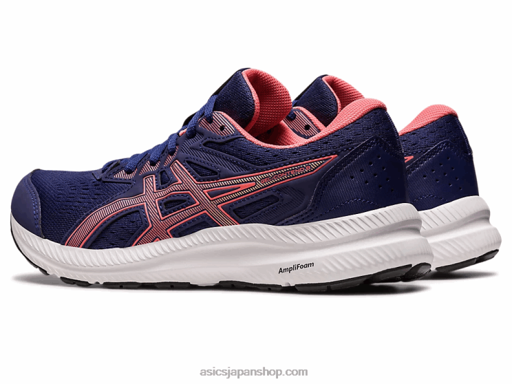 ジェルコンテント8 L20V2443Asics インディゴブルー/パパイヤ