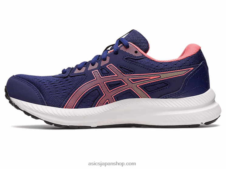 ジェルコンテント8 L20V2443Asics インディゴブルー/パパイヤ