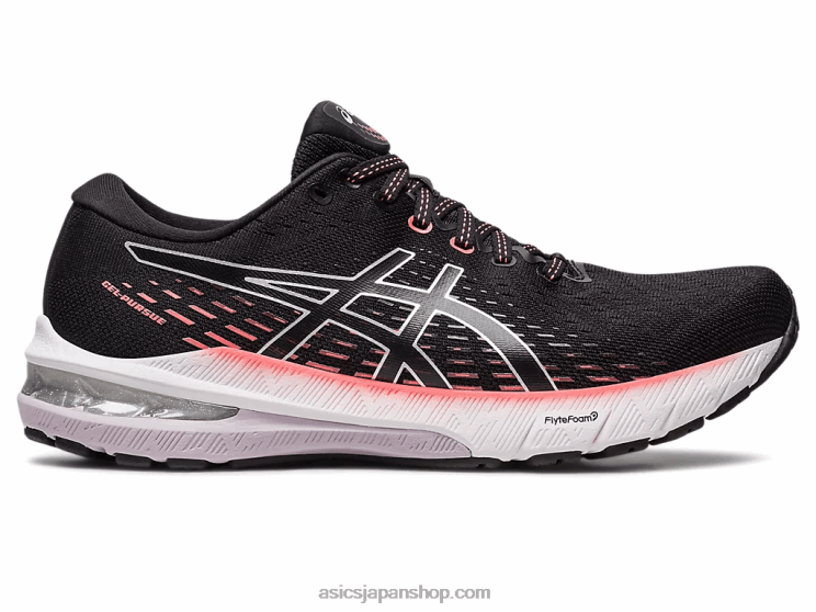 ジェル・パース 8 ワイド L20V2445Asics ブラック/ピュアシルバー
