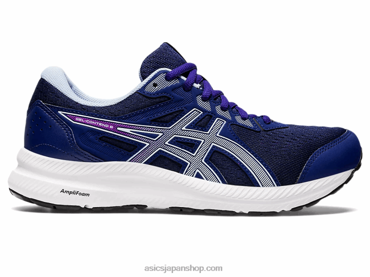 ジェルコンテント 8 ワイド L20V2597Asics ダイブブルー/ソフトスカイ