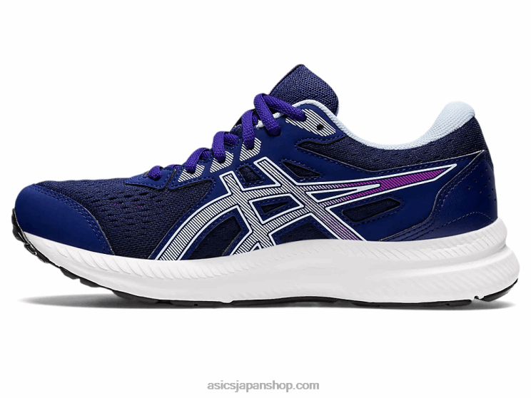 ジェルコンテント 8 ワイド L20V2597Asics ダイブブルー/ソフトスカイ
