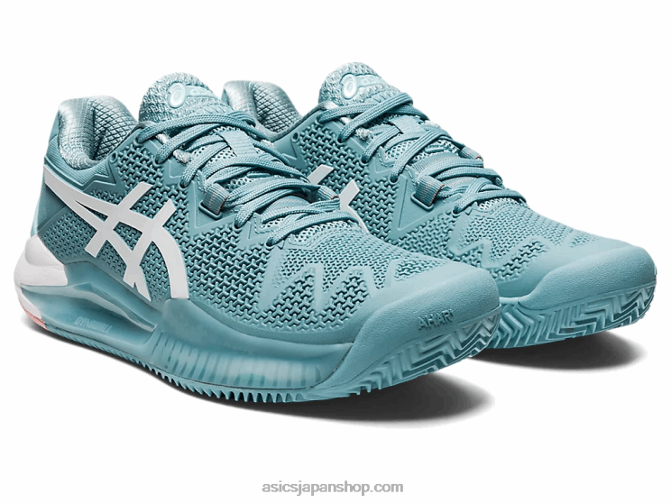 ゲル解像度 8 クレイ L20V3087Asics スモークブルー/ホワイト