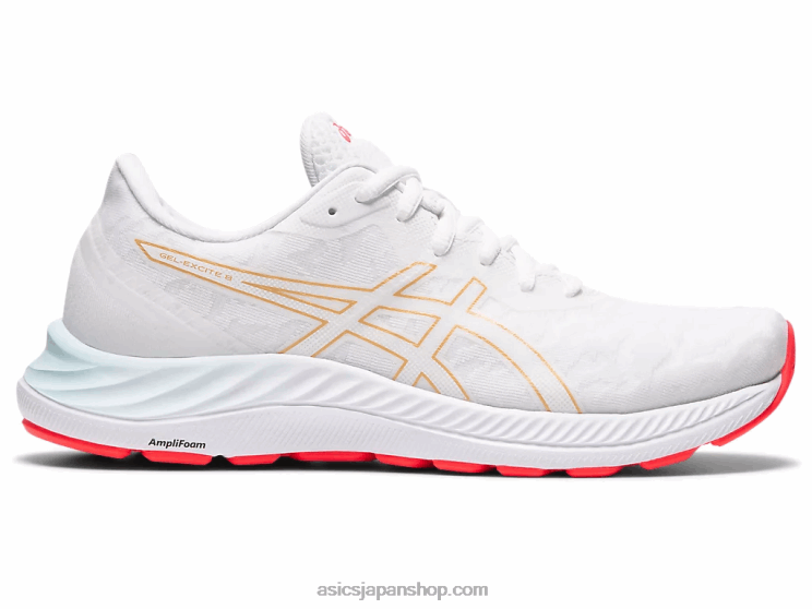 ゲルエキサイト8 L20V3195Asics ホワイト/シャンパン