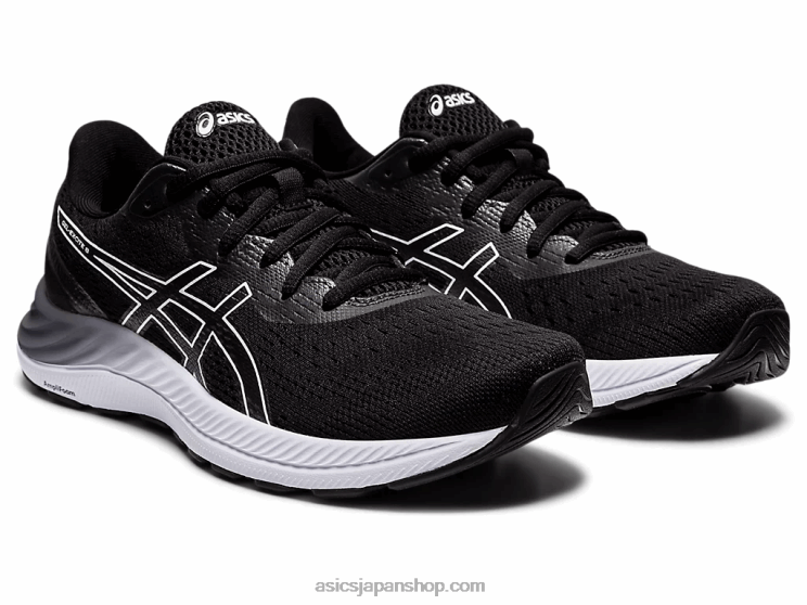 ゲルエキサイト8 L20V3437Asics 黒、白