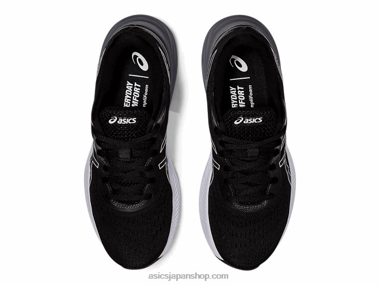 ゲルエキサイト8 L20V3437Asics 黒、白