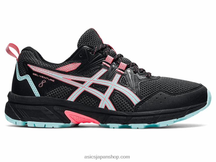 ゲルベンチャー 8 ワイド L20V3547Asics ブラック/クリアブルー