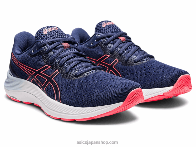 ゲルエキサイト8ワイド L20V3595Asics サンダーブルー/ブレイジングコーラル