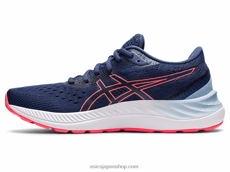 ゲルエキサイト8ワイド L20V3595Asics サンダーブルー/ブレイジングコーラル