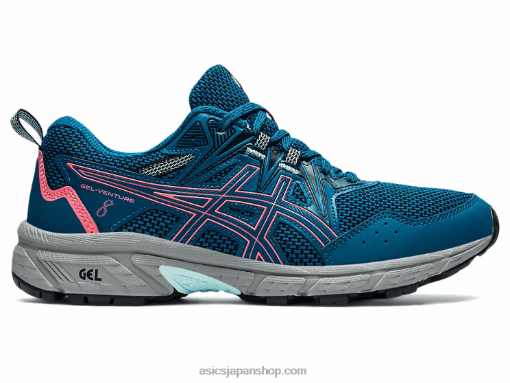 ジェルベンチャー 8 L20V3612Asics 深海ティール/ブレイジングコーラル