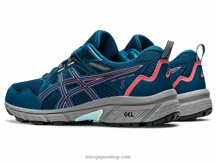 ジェルベンチャー 8 L20V3612Asics 深海ティール/ブレイジングコーラル