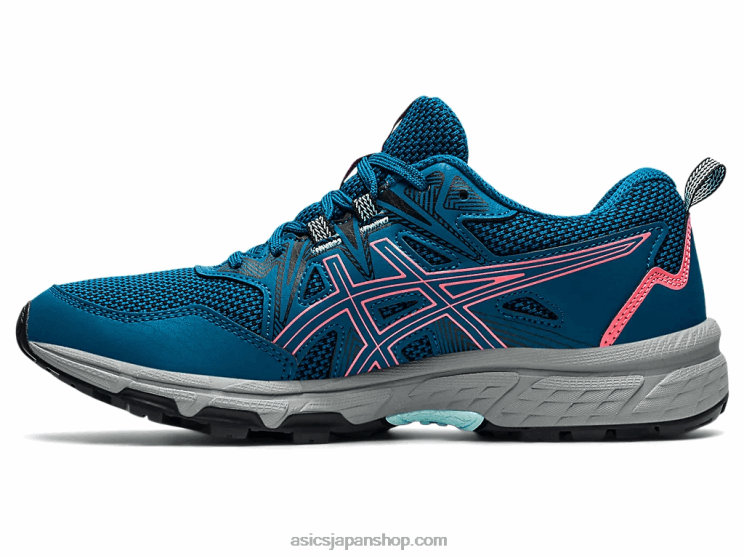 ジェルベンチャー 8 L20V3612Asics 深海ティール/ブレイジングコーラル
