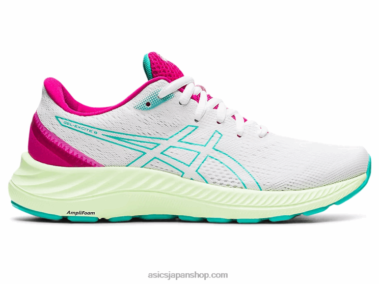 ゲルエキサイト8 L20V3686Asics ホワイト/シーグラス