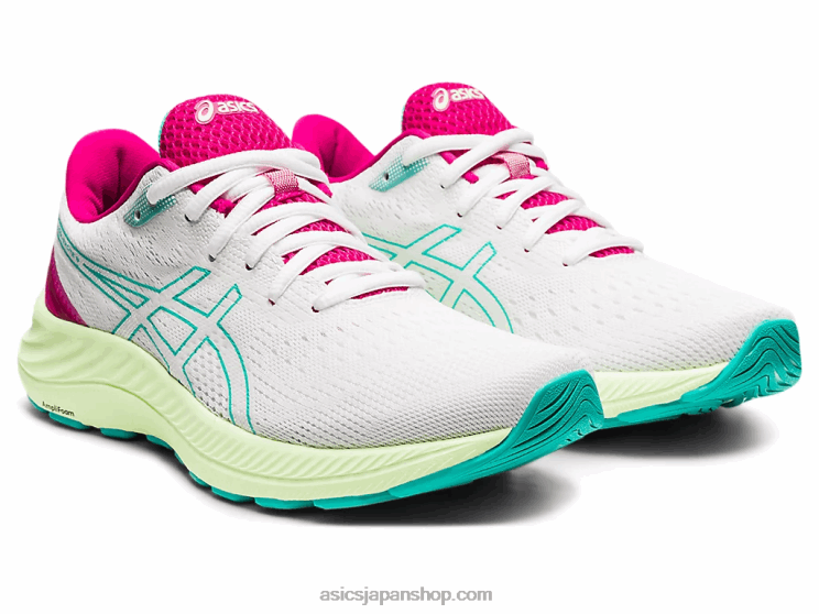 ゲルエキサイト8 L20V3686Asics ホワイト/シーグラス