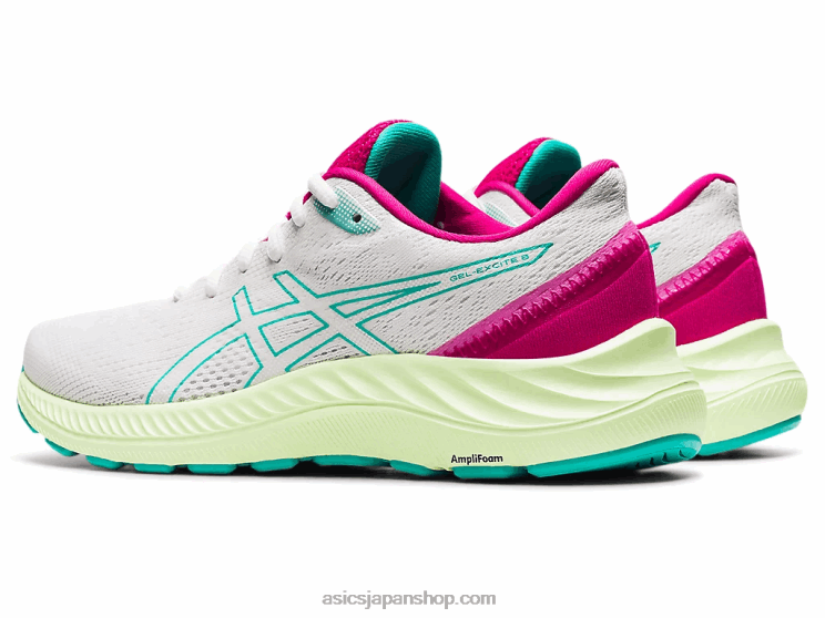 ゲルエキサイト8 L20V3686Asics ホワイト/シーグラス