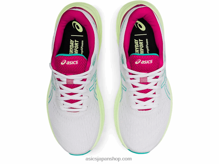 ゲルエキサイト8 L20V3686Asics ホワイト/シーグラス